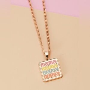 Colorful Mama Pendant Necklace